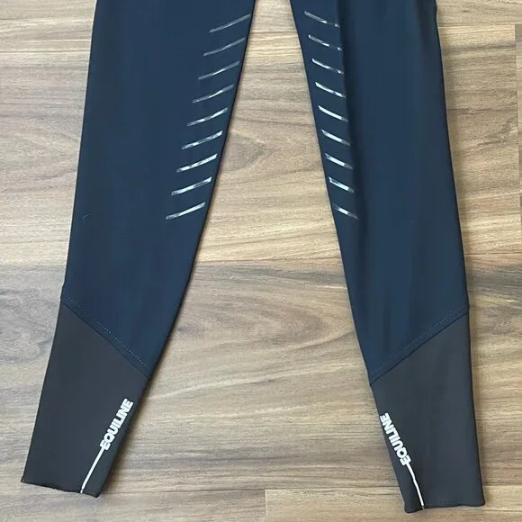 Equiline Women's B-Move Knee Patch Breeches - Navy - US 20 IT 36 - Picture 2 of 8